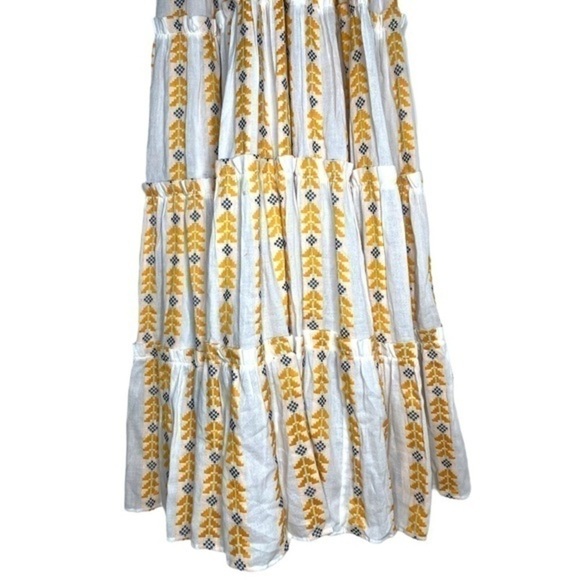 RARE Dodo Bar Or Revolve Alicia Tiered Maxi Dress No Mesh Tassel Summer Gown NWT - Picture 6 of 16